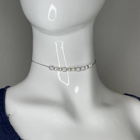 Swarovski pear-shaped stones sparkling Choker - Picture 1 of 12
